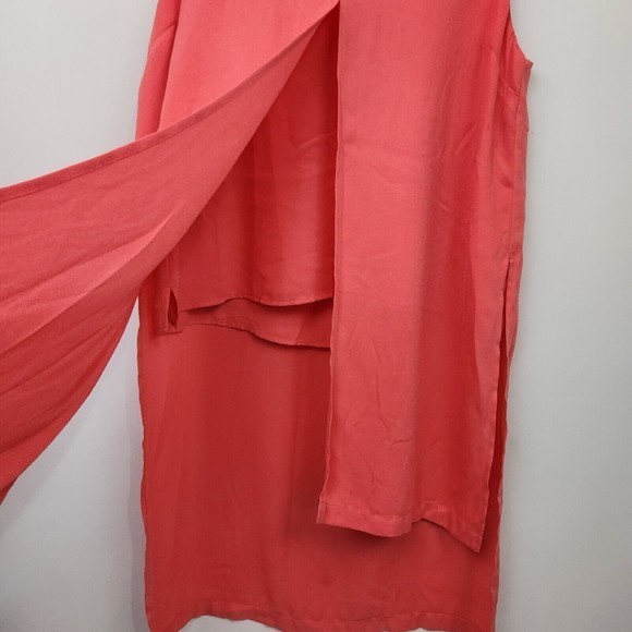 Coral Soft Surroundings Flowy layered tiered‎ Shirt Size L - Picture 3 of 6
